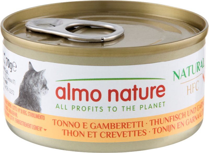 Almo Nature HFC Natural 6 x 70 g - Thunfisch und Garnelen