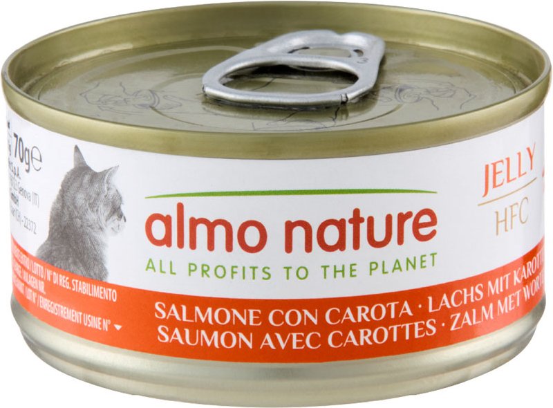 Thumbnail - Sparpaket Almo Nature HFC Natural 24 x 70 g - Lachs mit Karotten in Gelee