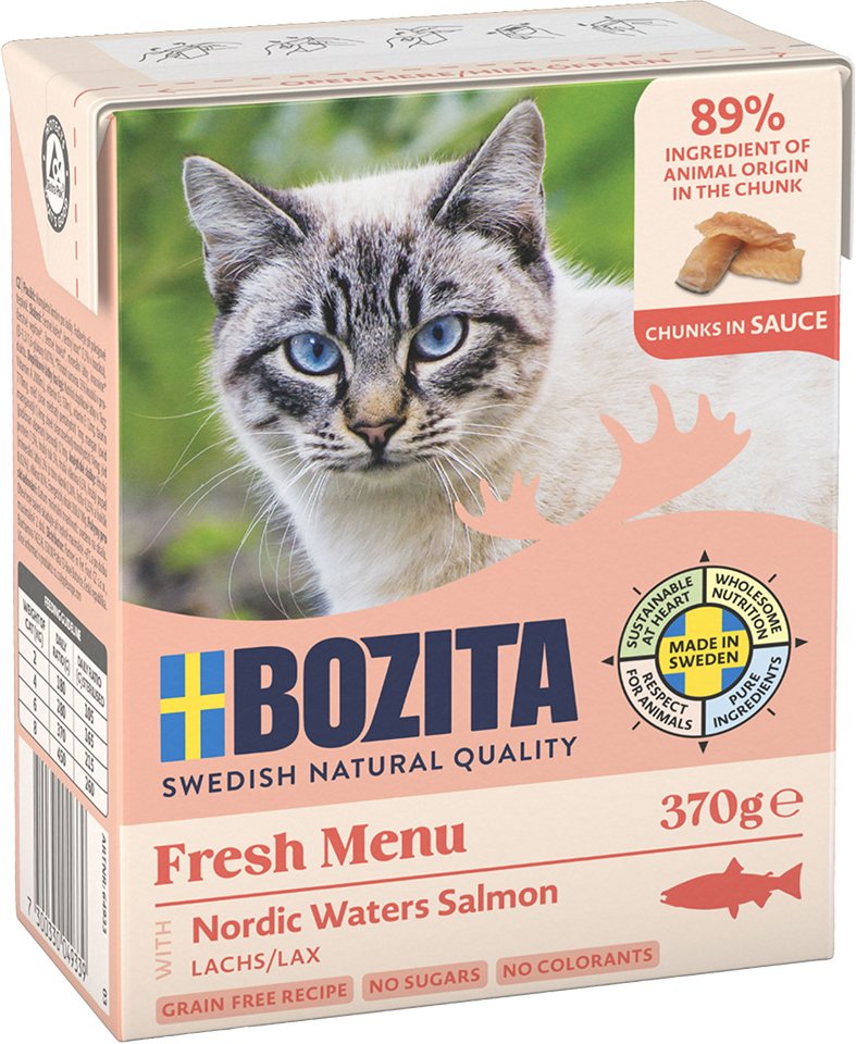 Bozita Tetra Häppchen in Soße 6 x 370 g - Lachs
