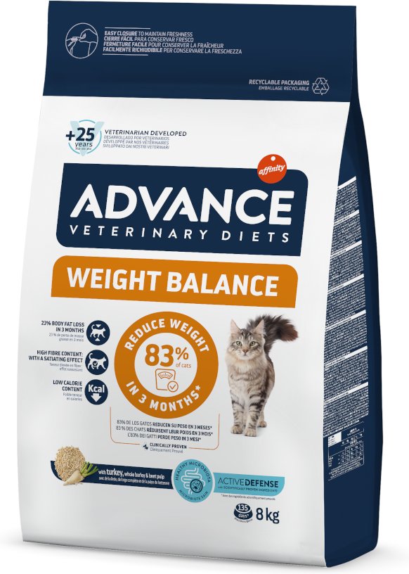 1 kg gratis! 7,5 kg / 8 kg Advance Veterinary Diets - Weight Balance (8 kg)