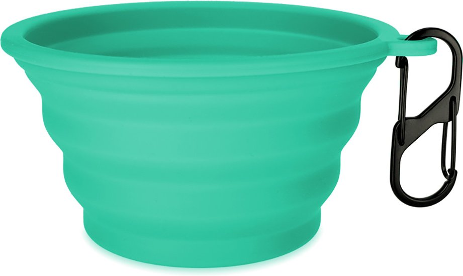 TIAKI Silikon Reisenapf, türkis - 500 ml, Ø 13 x H 7 cm