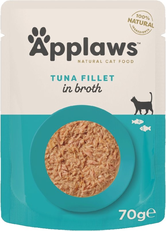 Applaws Cat Natural in Brühe 12 x 70 g - Thunfischfilet