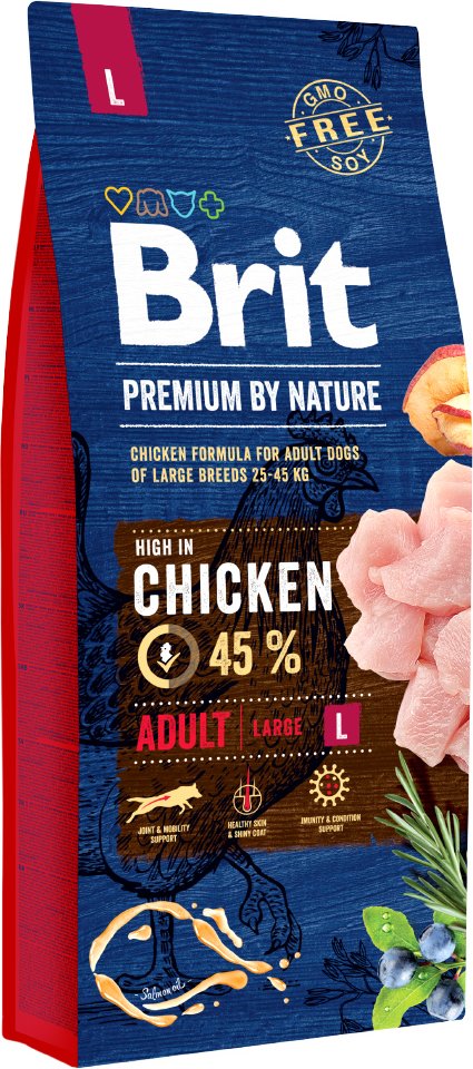 Brit Premium by Nature Adult Large Breed mit Huhn - 15 kg
