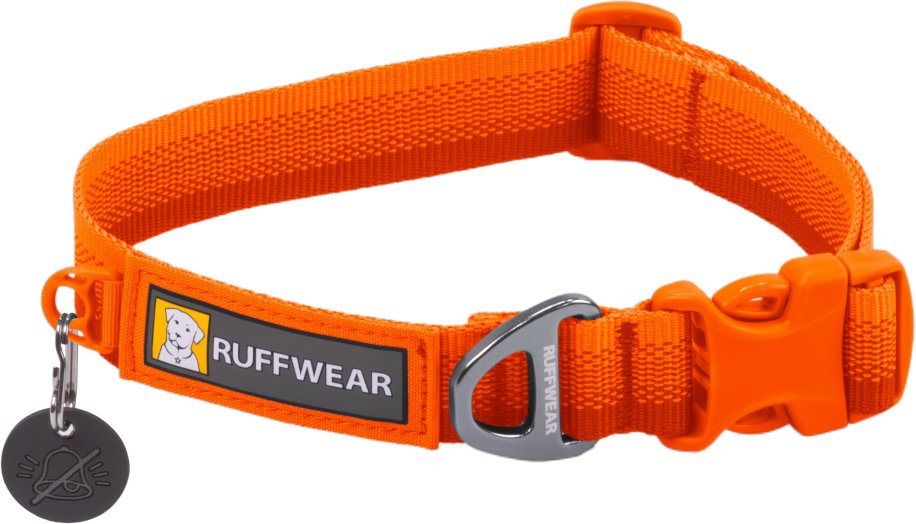 Ruffwear Front Range Halsband, Blaze Orange - Größe S: 28 - 36 cm Halsumfang, 20 mm breit