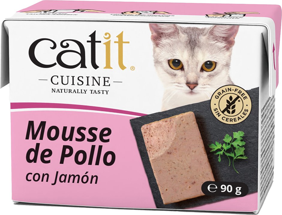 Catit Cuisine Mousse 12 x 90 g - Huhn mit Schinken