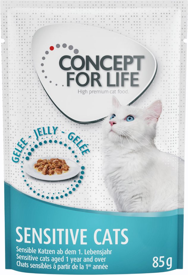 Sparpaket Concept for Life 24 x 85 g - Sensitive Cats in Gelee