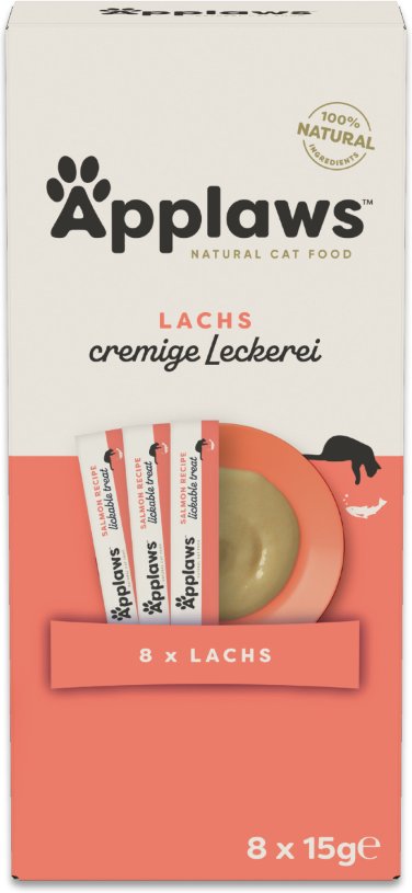 Sparpaket Applaws Cremige Leckerei 32 x 15 g - Lachs