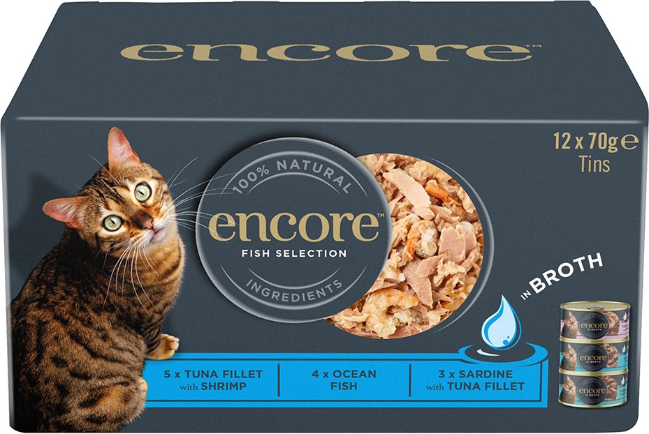 Encore Dose in Brühe 12 x 70 g - Mixpaket Fisch Selection (3 Sorten)