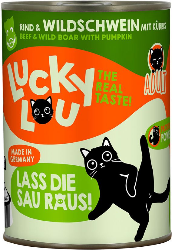 Lucky Lou Adult 6 x 400 g - Rind & Wildschwein