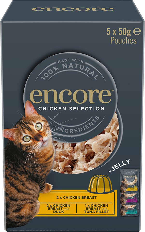 Encore Jelly Pouch Mixpaket 20 x 50 g - Auswahl mit Huhn 2 (3 Sorten)