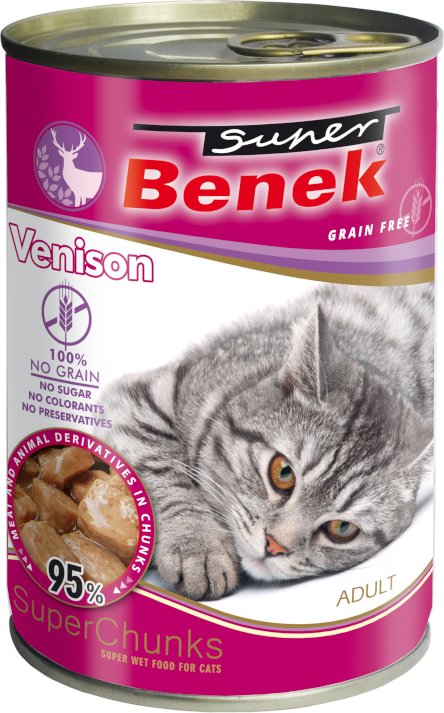 Sparpaket Super Benek Getreidefrei Chunks 20 x 415 g - Wild in Sauce