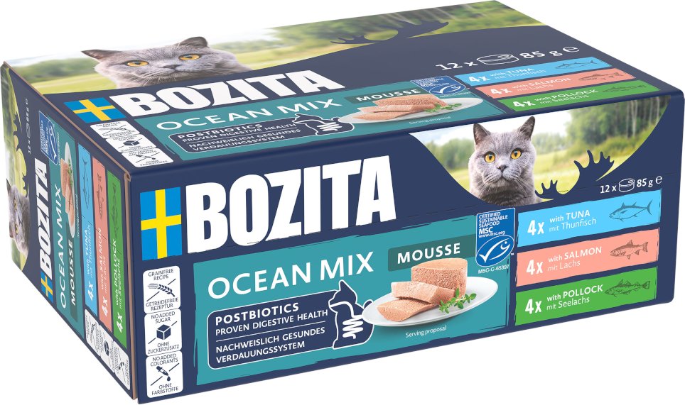 Bozita Mousse 12 x 85 g - Ocean Mix