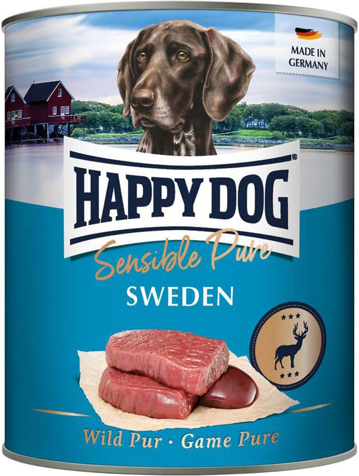 Sparpaket Happy Dog Sensible Pure 12 x 800 g - Sweden (Wild Pur)
