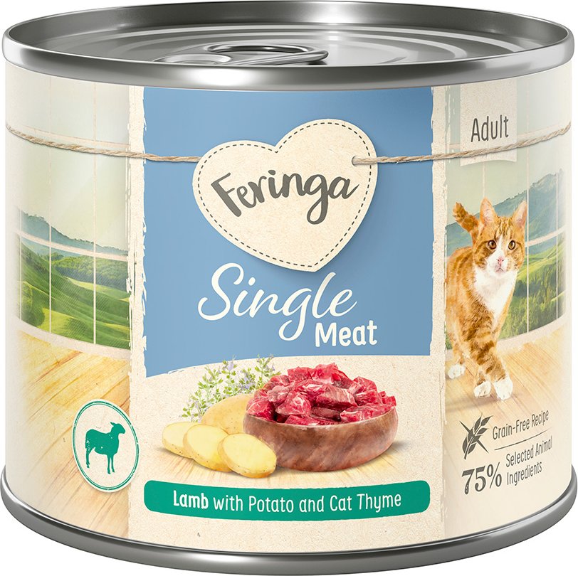 Feringa Single Meat Menü 12 x 200 g - Lamm mit Kartoffel & Katzengamander