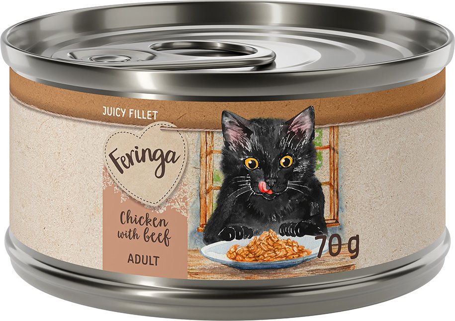 Feringa Juicy Fillet 12 x 70 g - Huhn mit Rind