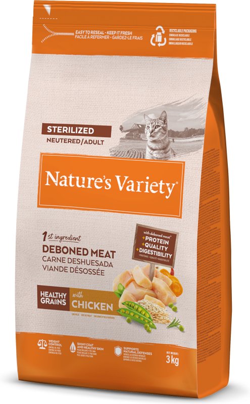 Thumbnail - Nature's Variety Healthy Grains Sterilized Adult Huhn - 3 kg