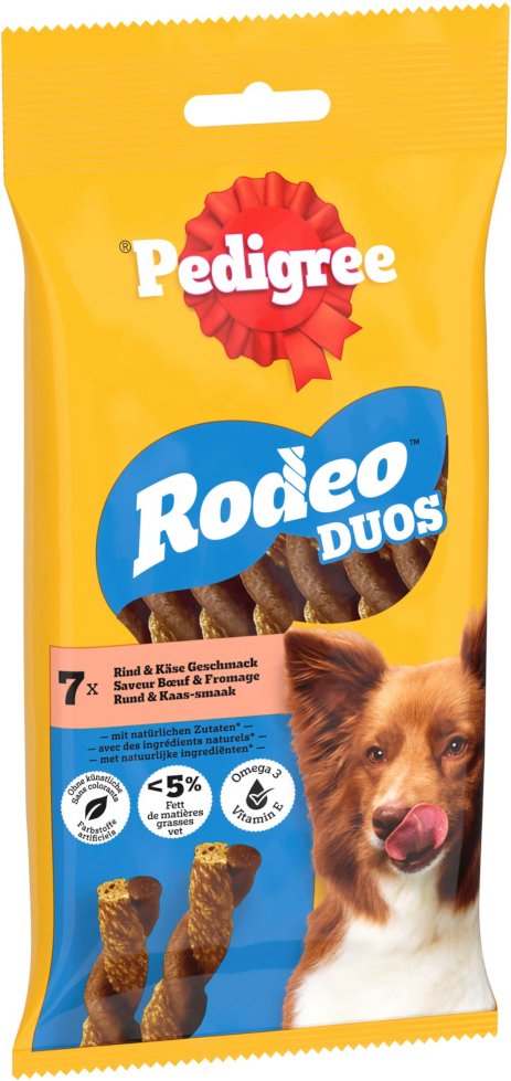 Pedigree Rodeo Duos - Rind und Käse (10 x 7 Stück)
