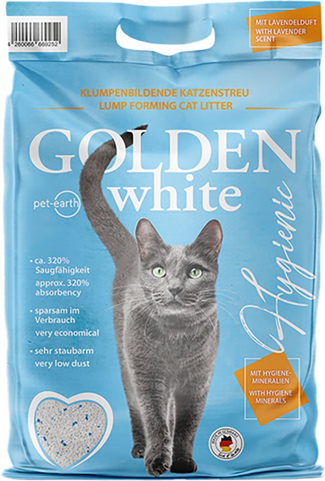 Golden White Hygienic Katzenstreu - Sparpaket: 2 x 14 kg