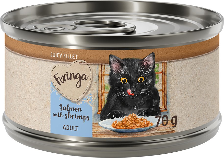 Feringa Juicy Fillet 12 x 70 g - Lachs mit Shrimps