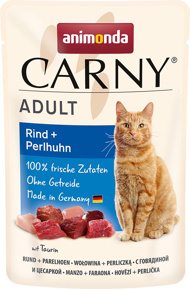 animonda Carny Pouch 12 x 85 g - Rind & Perlhuhn