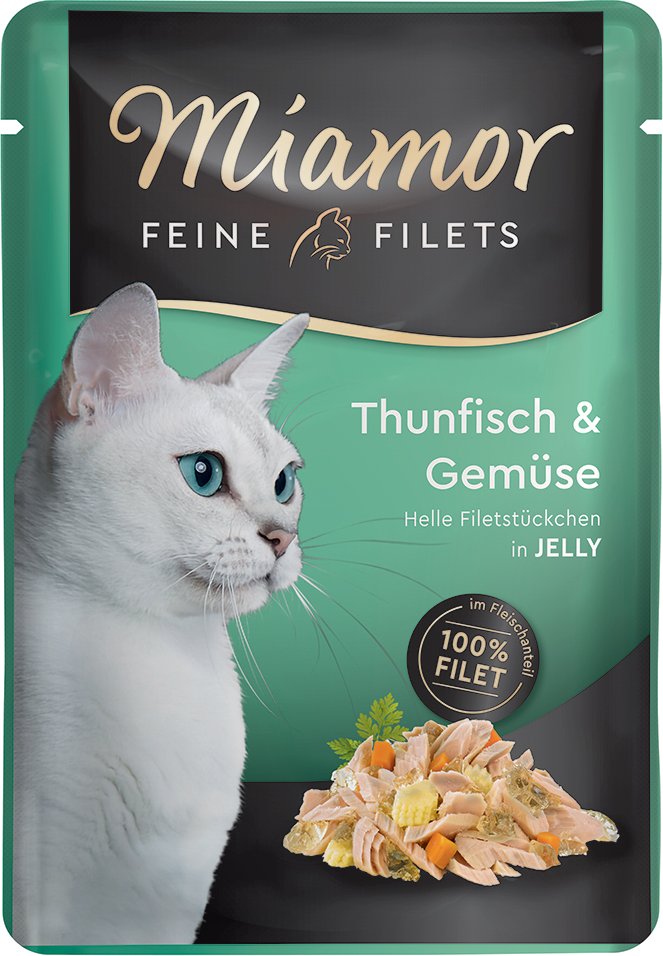 Miamor Feine Filets Pouch 6 x 100 g - Thunfisch & Gemüse