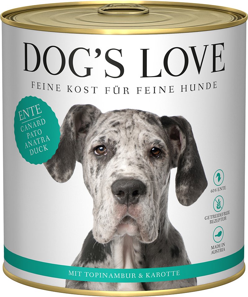 Dog´s Love Adult 6 x 800 g - Ente