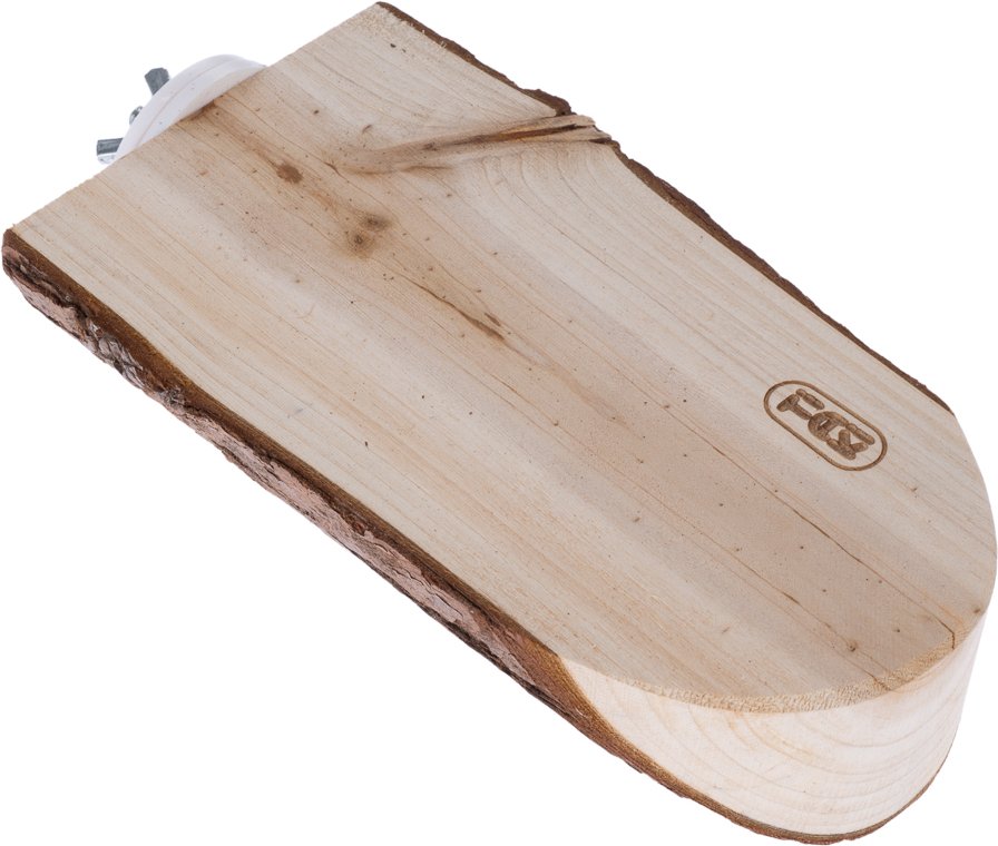 Thumbnail - TIAKI Holzplattform mit Rinde, oval - ca. B 8 x H 4 x L 17 cm