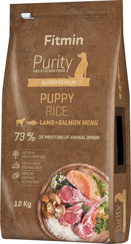 Fitmin dog Purity Rice Puppy Lamm & Lachs - 12 kg