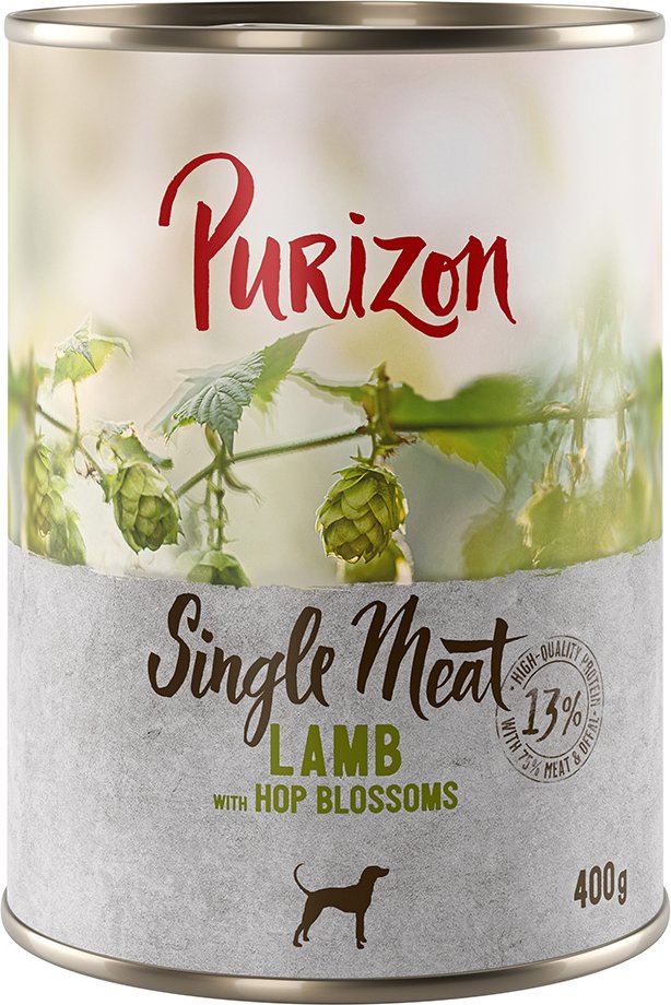 Sparpaket Purizon Single Meat 24 x 400 g - Lamm mit Hopfenblüten
