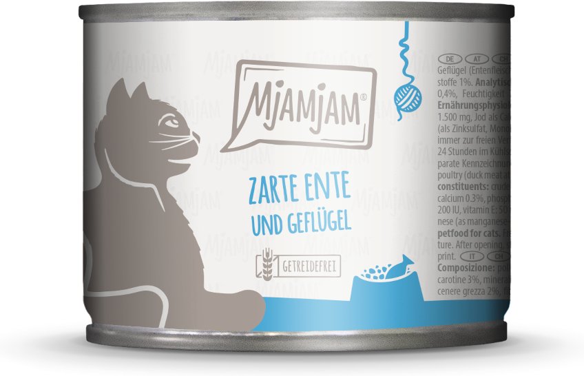 MjAMjAM 6 x 200 g - zarte Ente & Geflügel