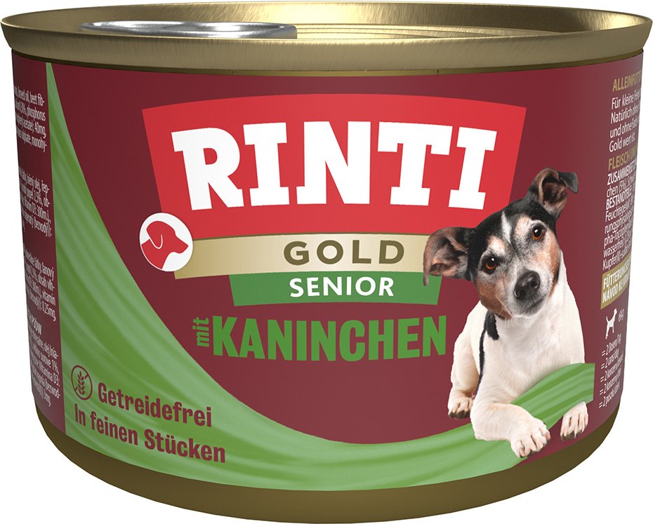 RINTI Gold Senior 12 x 185 g - Kaninchen