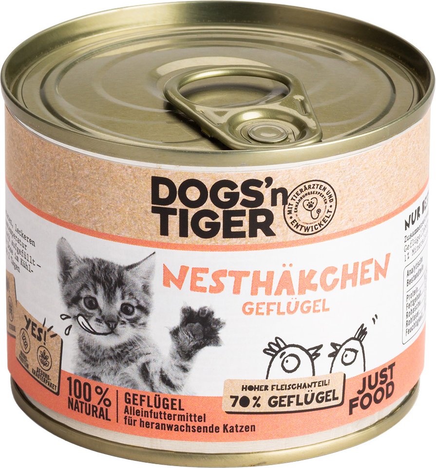Thumbnail - Dogs'n Tiger Junior Cat 6 x 200 g - Geflügel