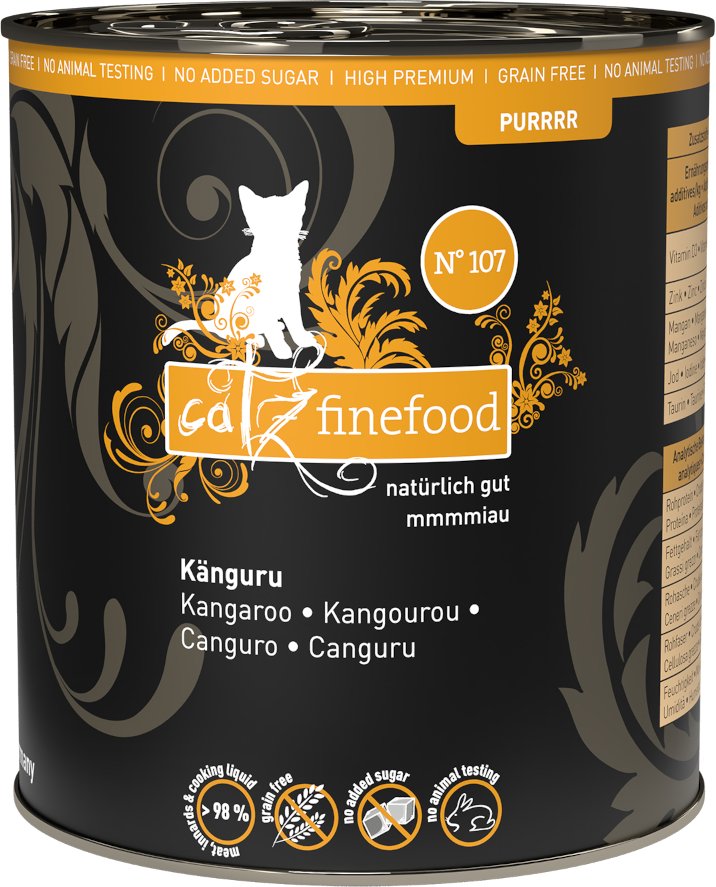 catz finefood Purrrr 6 x 800 g/750 g - No.107 Känguru (6 x 800 g)