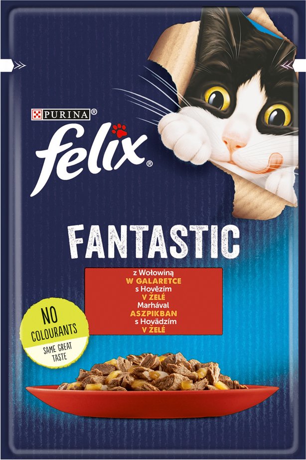 Felix Fantastic Pouches 26 x 85 g - Rind