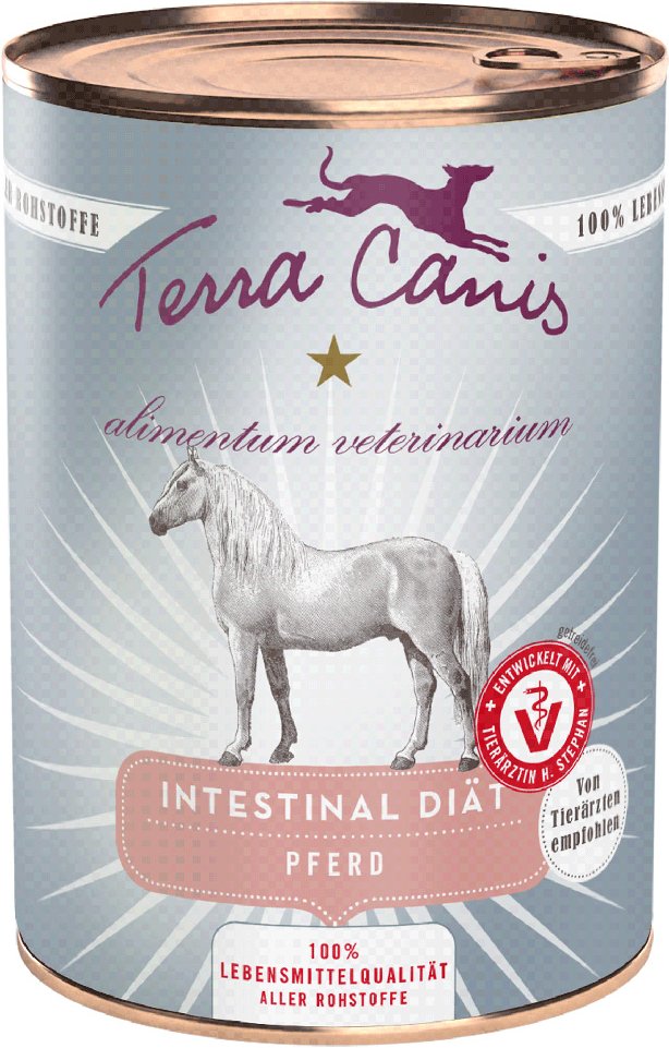 Sparpaket Terra Canis Alimentum Veterinarium Intestinal 12 x 400 g - Pferd