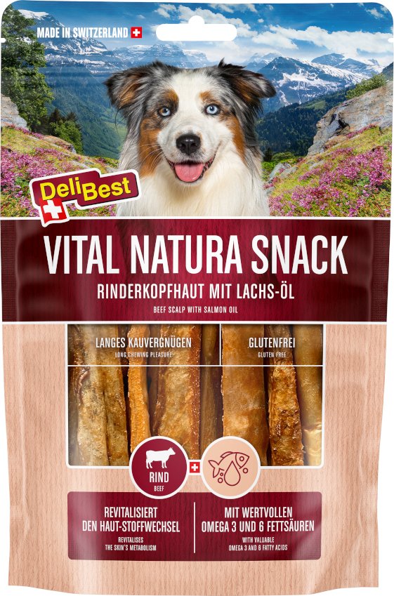 DeliBest Vital Natura Snack Wildlachsöl - Sparpaket: 2 x 200 g