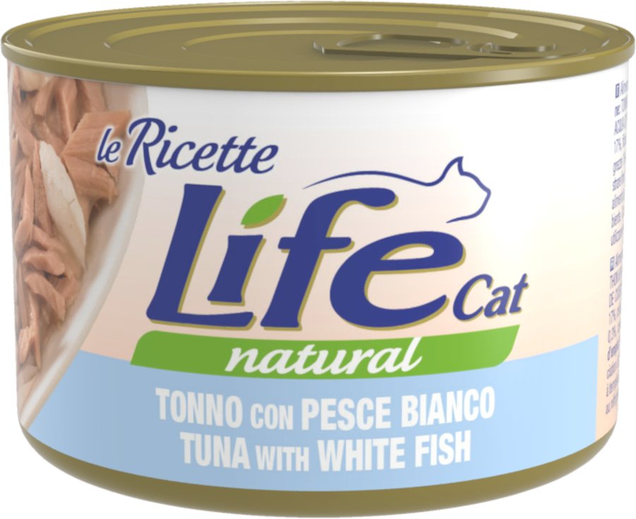 Sparpaket Life Cat "Le Ricette" 24 x 150 g - Thunfisch mit Weißfisch