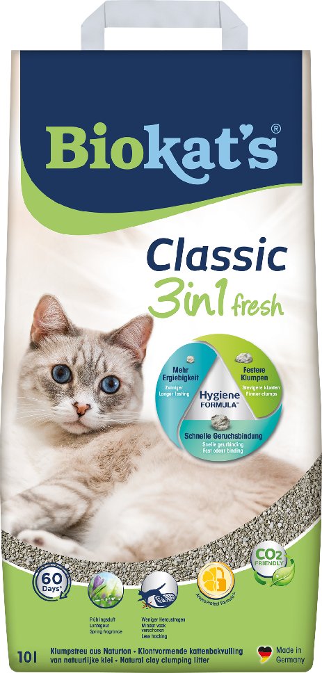 Biokat´s Classic 3in1 Fresh Katzenstreu Frühling - 10 l