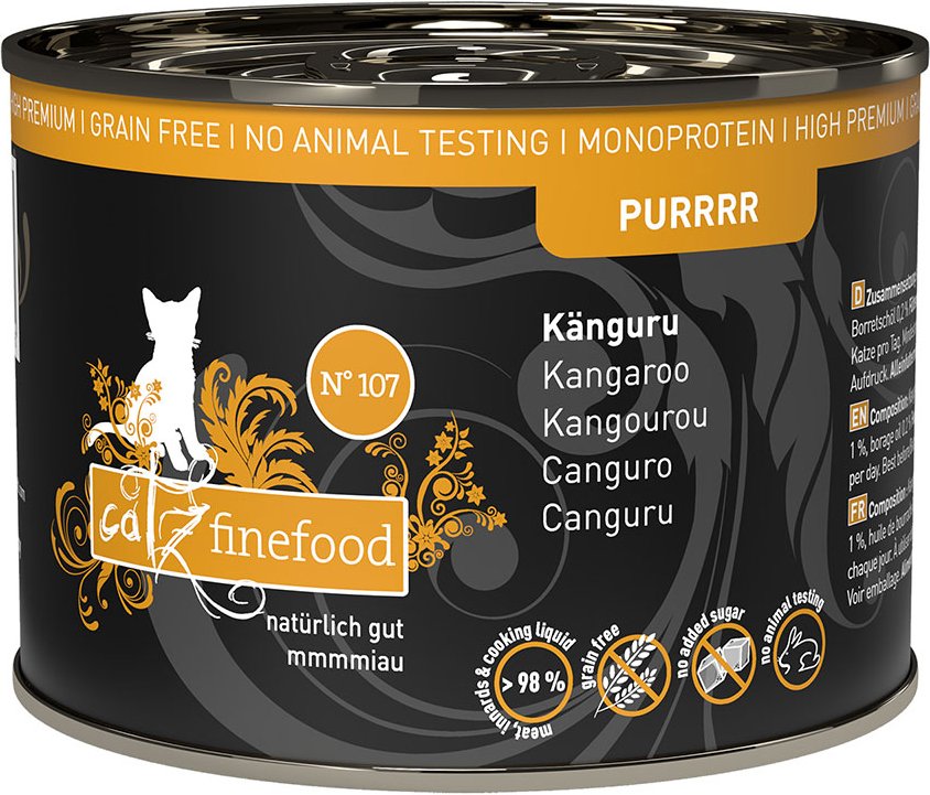 catz finefood Purrrr Dose 6 x 200 g - No. 107 Känguru