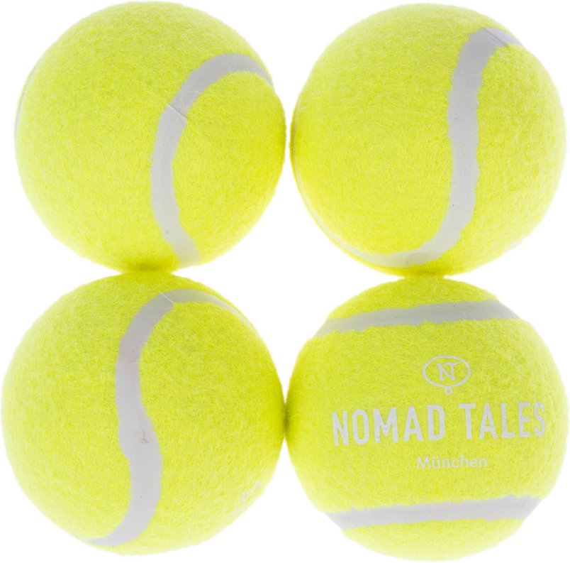 Nomad Tales Tennisball-Set - 4er Set, Ø 6,3 cm