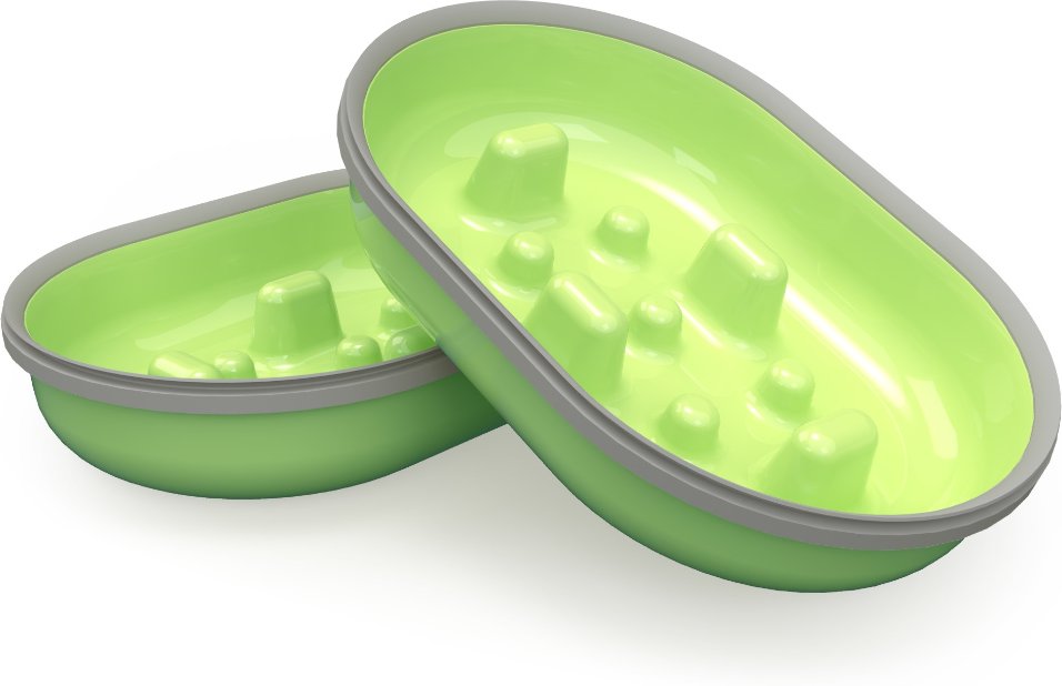 SureFeed Mikrochip Futterautomat Connect - Zubehör: 2x SureFeed Slow-Feeding-Ersatznäpfe, 375 ml, grün