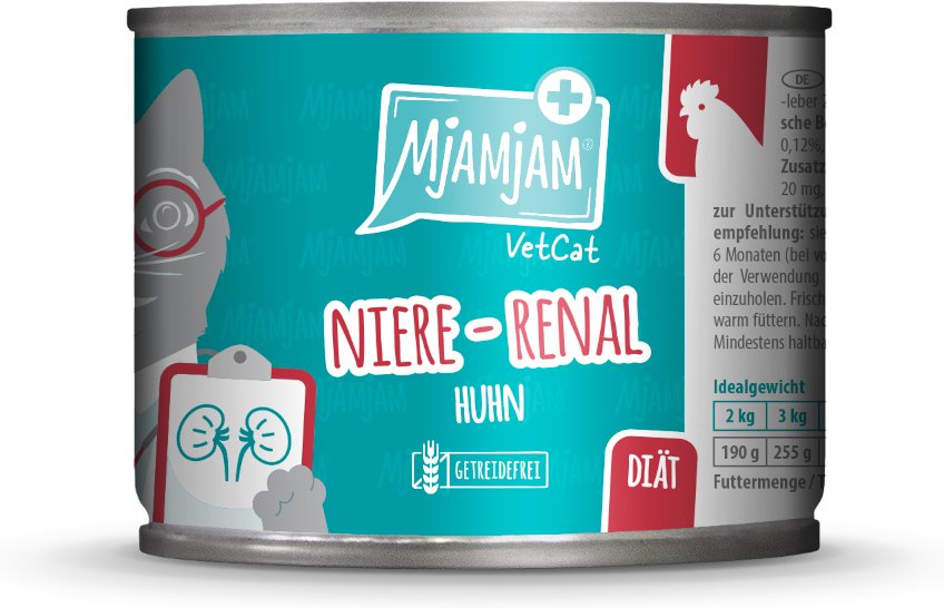 MjAMjAM VetCat Niere - Renal 6 x 200 g - Huhn