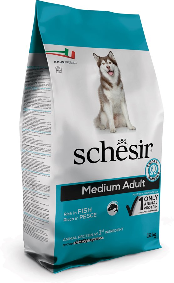 Schesir Dog Dry Medium/Large Maintenance Fisch - 12 kg