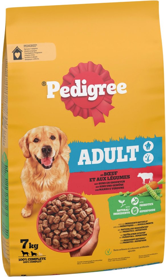 Pedigree Adult mit Rind & Gemüse - 7 kg