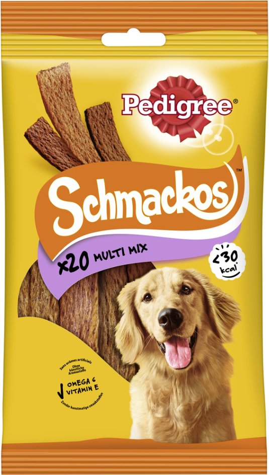 Thumbnail - Pedigree Schmackos - Sparpaket: 14 x 144 g, 3 Sorten (280 Stück)