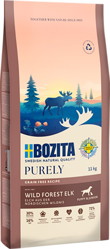 Bozita Dog Purely Grain Free Elch Puppy & Junior - 11 kg