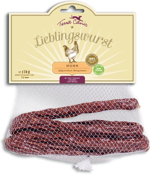 Terra Canis Lieblingswurst - Sparpaket: 3 x 170 g Huhn