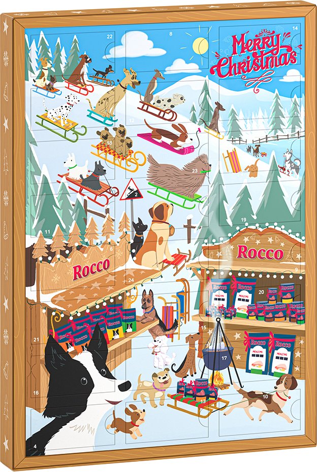 Rocco Adventskalender für Hunde - 3 Stück (576 g)
