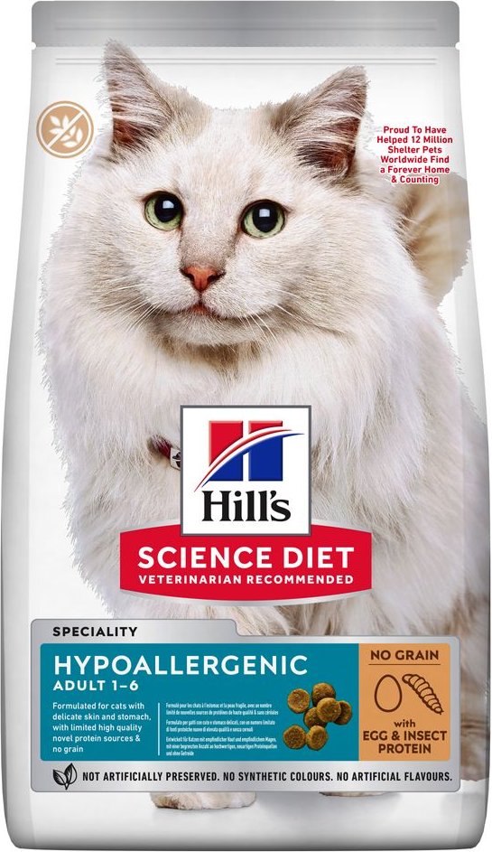 Hill's Science Plan Adult Hypoallergenic No Grain mit Ei & Insektenprotein - 7 kg
