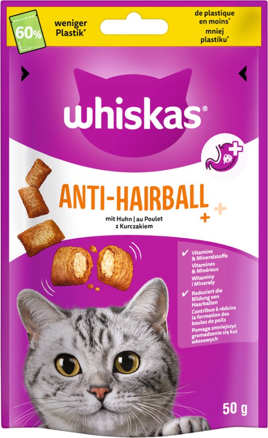 Whiskas Anti-Hairball - Sparpaket 6 x 50 g